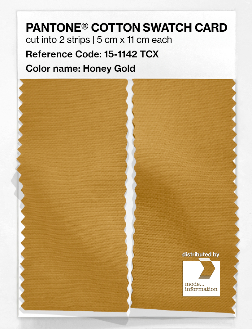 Product image 2 of the product “PANTONE® COTTON SWATCH CARD 15-1142 TCX Honey Gold ”