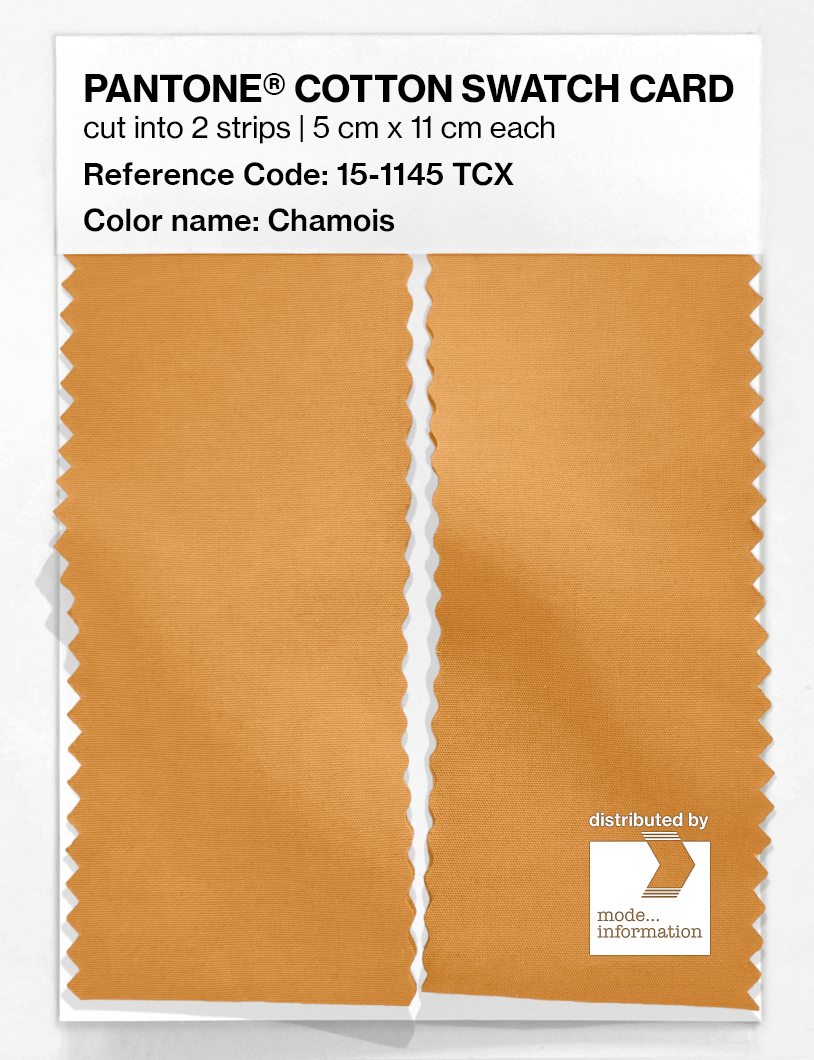 Product image 2 of the product “PANTONE® COTTON SWATCH CARD 15-1145 TCX Chamois ”