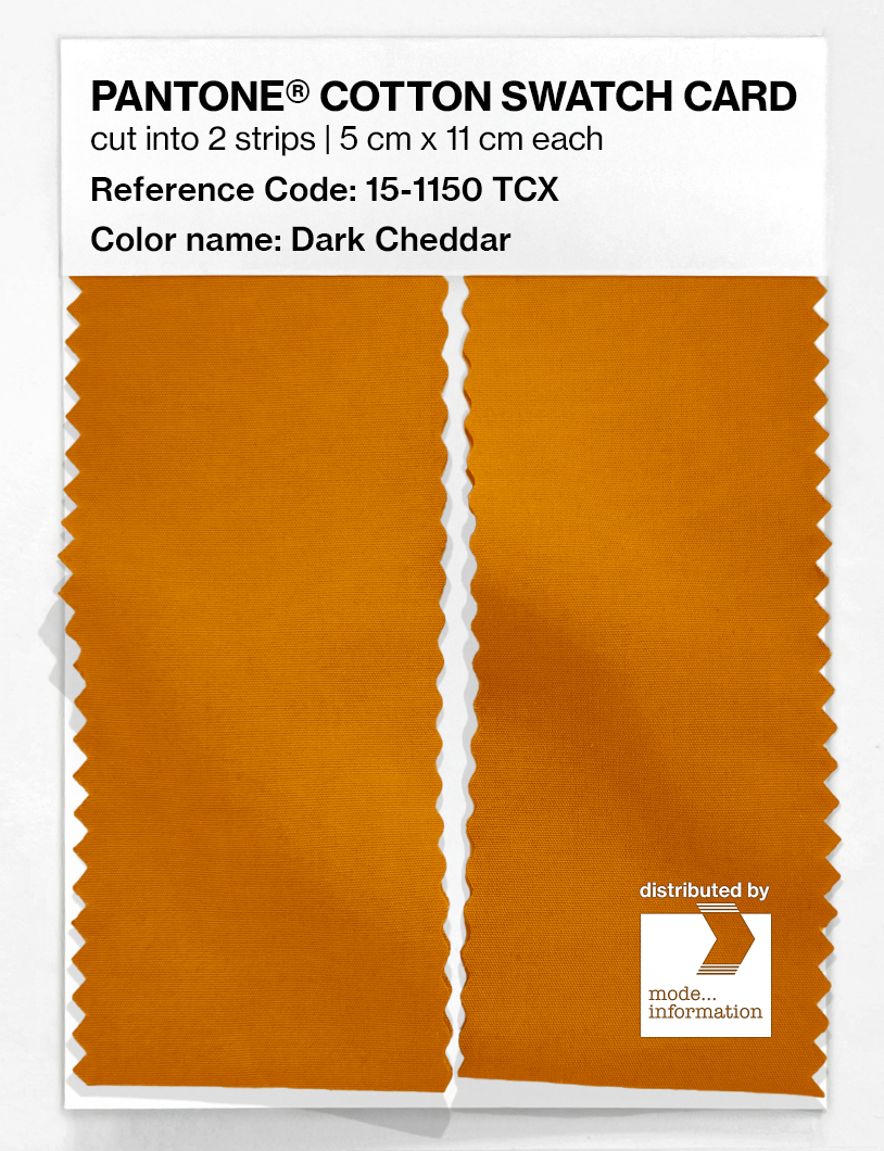 Artikelbild 2 des Artikels “PANTONE® COTTON SWATCH CARD 15-1150 TCX Dark Cheddar “