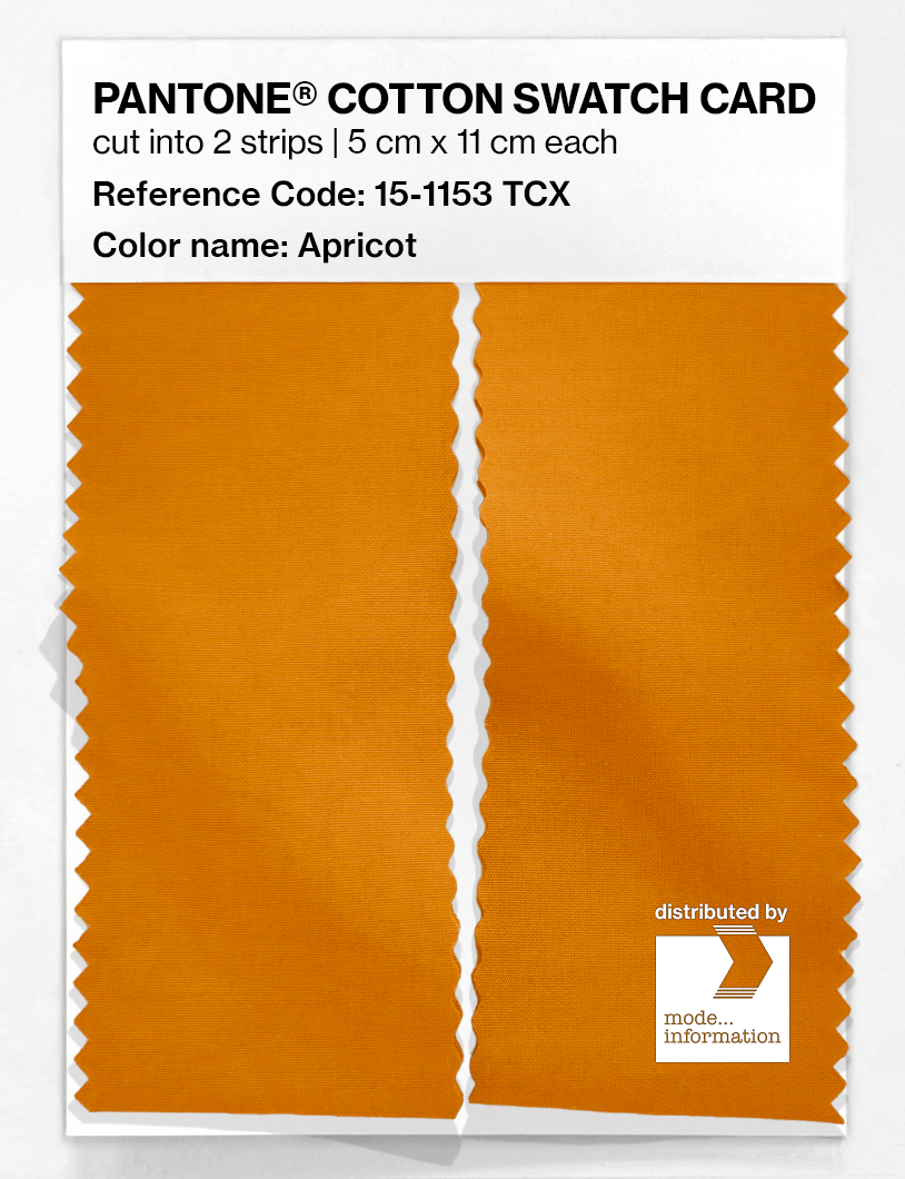 Artikelbild 2 des Artikels “PANTONE® COTTON SWATCH CARD 15-1153 TCX Apricot “