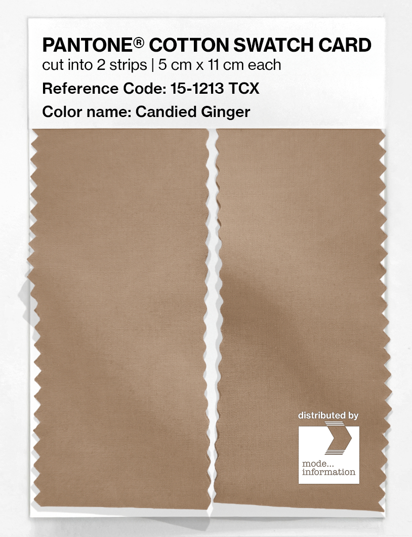 Artikelbild 2 des Artikels “PANTONE® COTTON SWATCH CARD 15-1213 TCX Candied Ginger “
