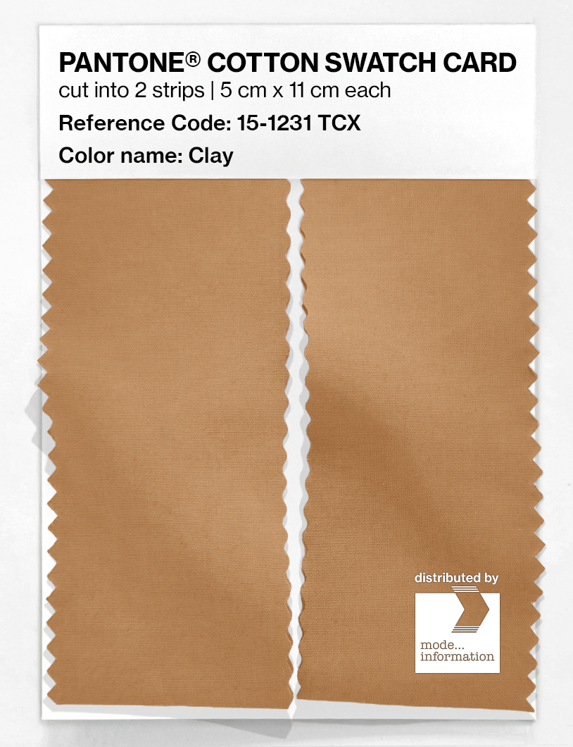 Artikelbild 2 des Artikels “PANTONE® COTTON SWATCH CARD 15-1231 TCX Clay “