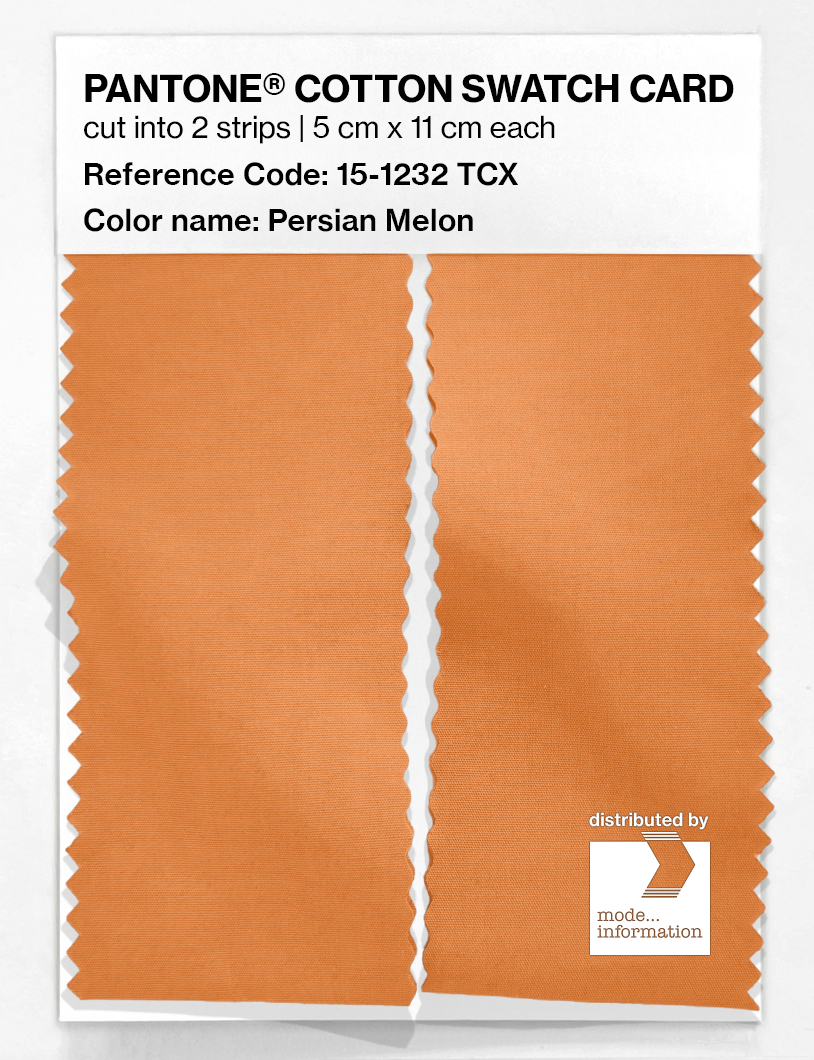 Artikelbild 2 des Artikels “PANTONE® COTTON SWATCH CARD 15-1232 TCX Persian Melon “
