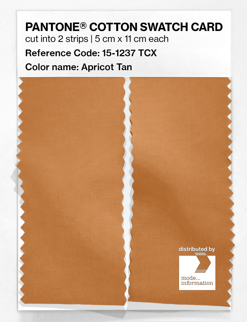 Product image 2 of the product “PANTONE® COTTON SWATCH CARD 15-1237 TCX Apricot Tan ”