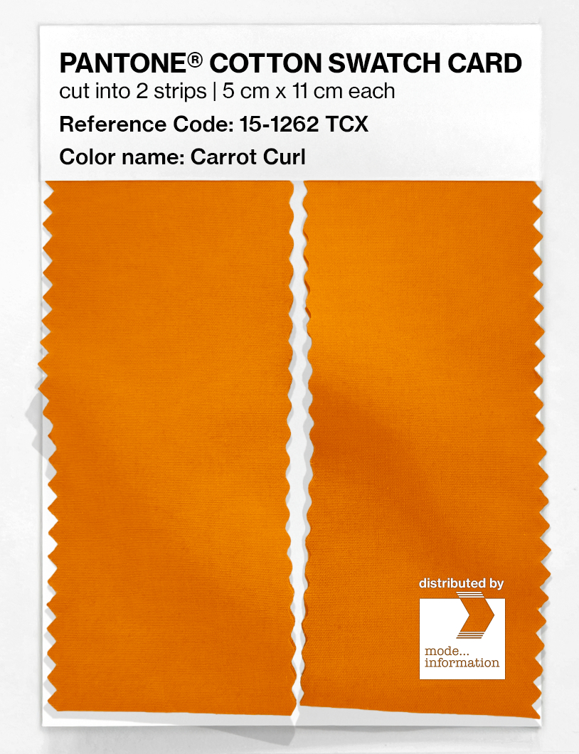 Artikelbild 2 des Artikels “PANTONE® COTTON SWATCH CARD 15-1262 TCX Carrot Curl “