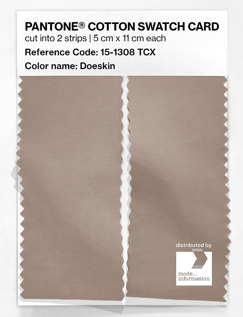 Artikelbild 2 des Artikels “PANTONE® COTTON SWATCH CARD 15-1308 TCX Doeskin “