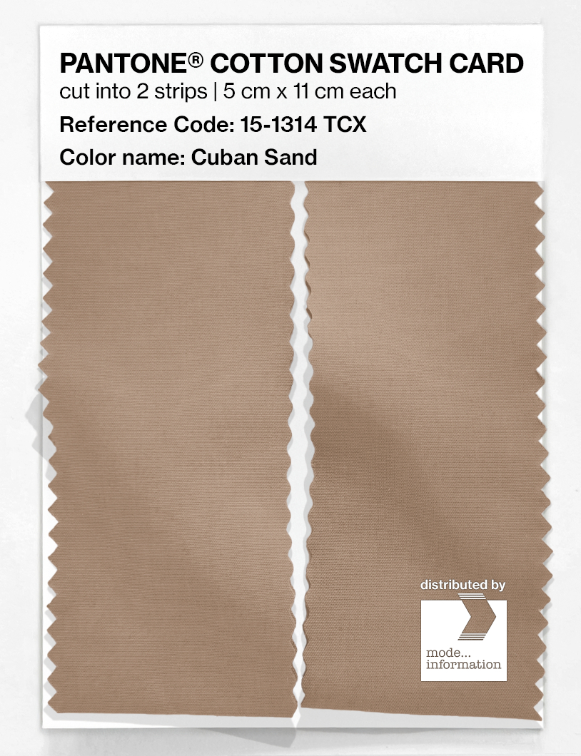Artikelbild 2 des Artikels “PANTONE® COTTON SWATCH CARD 15-1314 TCX Cuban Sand “