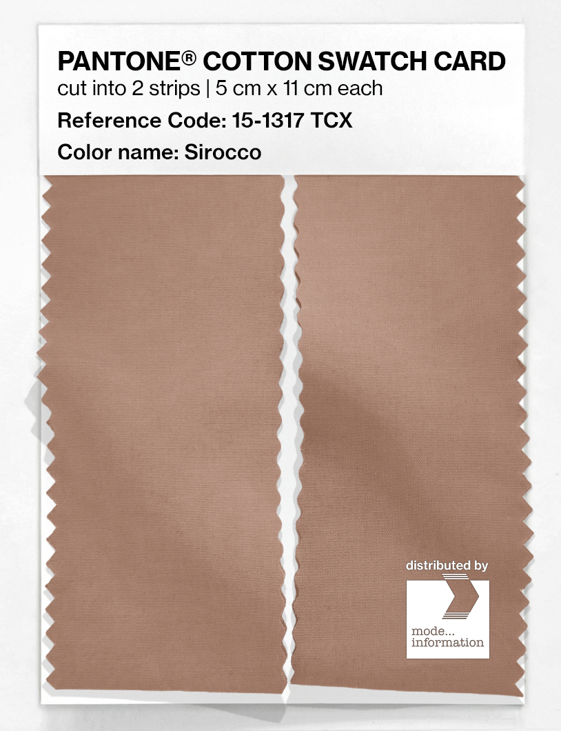 Product image 2 of the product “PANTONE® COTTON SWATCH CARD 15-1317 TCX Sirocco ”