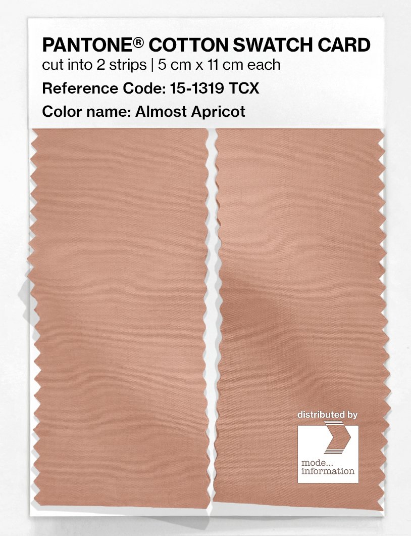 Product image 2 of the product “PANTONE® COTTON SWATCH CARD 15-1319 TCX Almost Apricot ”