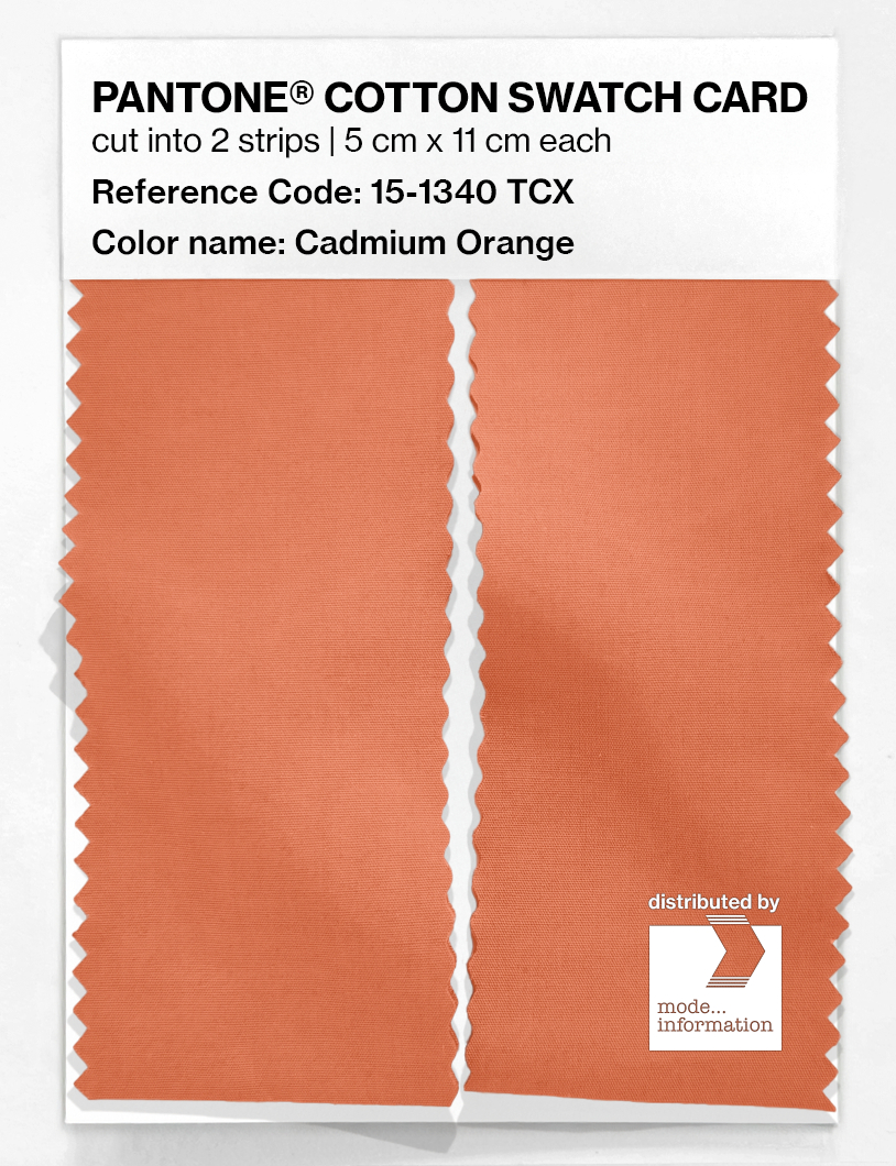 Artikelbild 2 des Artikels “PANTONE® COTTON SWATCH CARD 15-1340 TCX Cadmium Orange “