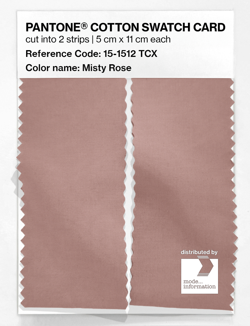 Artikelbild 2 des Artikels “PANTONE® COTTON SWATCH CARD 15-1512 TCX Misty Rose “