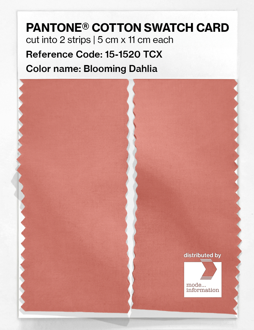 Product image 2 of the product “PANTONE® COTTON SWATCH CARD 15-1520 TCX Blooming Dahlia ”