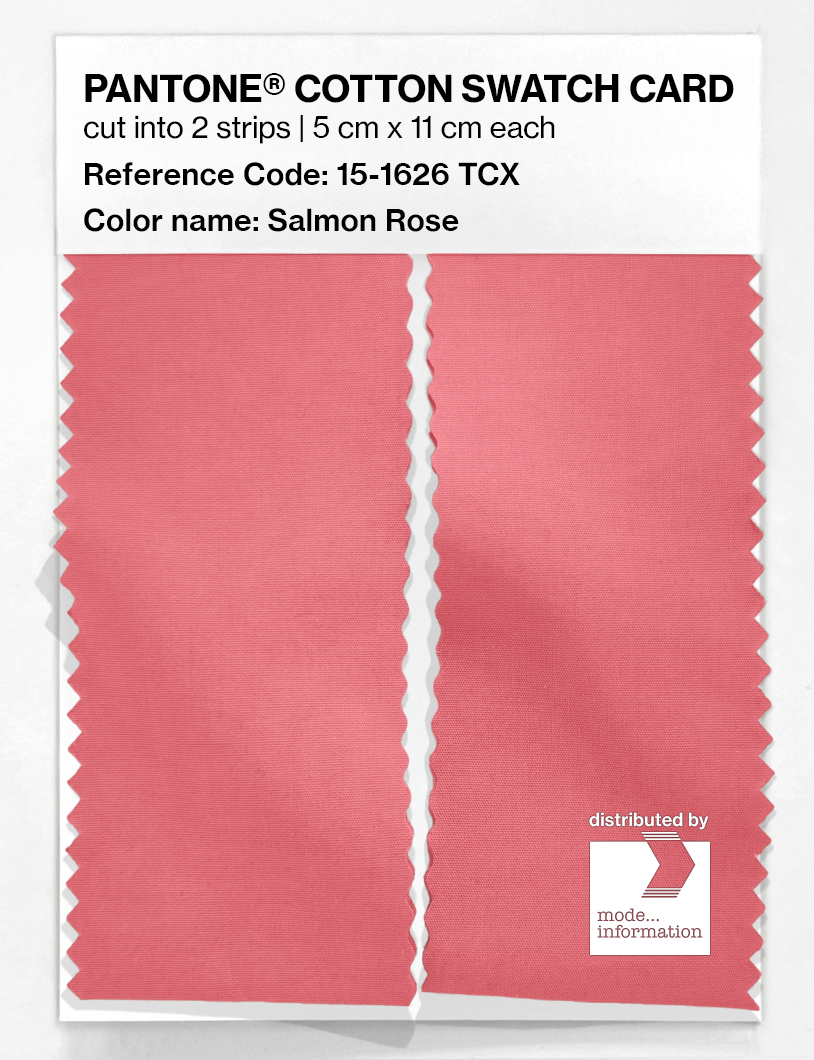 Product image 2 of the product “PANTONE® COTTON SWATCH CARD 15-1626 TCX Salmon Rose ”