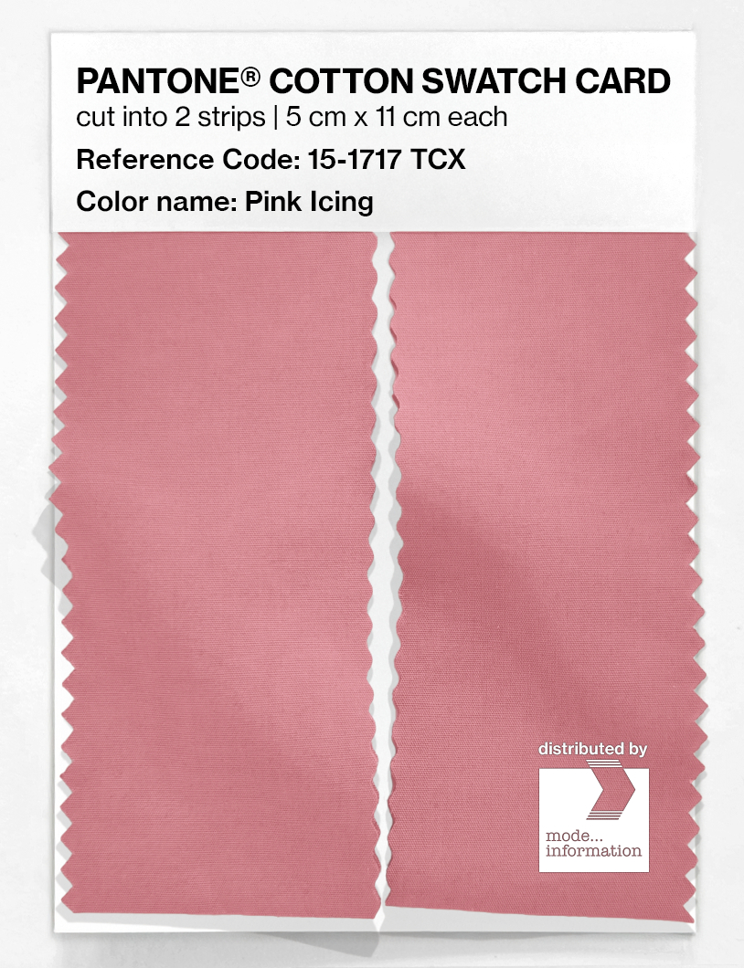 Product image 2 of the product “PANTONE® COTTON SWATCH CARD 15-1717 TCX Pink Icing ”