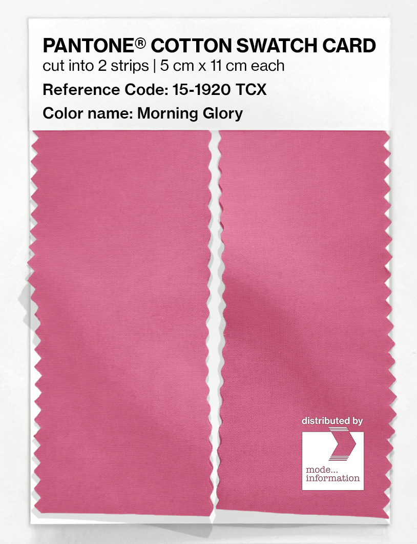 Product image 2 of the product “PANTONE® COTTON SWATCH CARD 15-1920 TCX Morning Glory ”