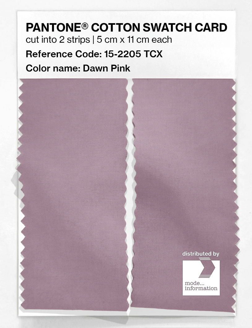 Product image 2 of the product “PANTONE® COTTON SWATCH CARD 15-2205 TCX Dawn Pink ”
