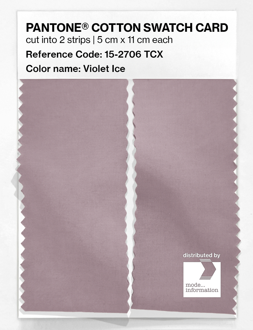 Product image 2 of the product “PANTONE® COTTON SWATCH CARD 15-2706 TCX Violet Ice ”