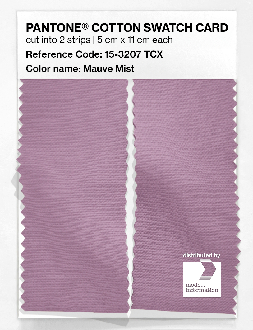 Product image 2 of the product “PANTONE® COTTON SWATCH CARD 15-3207 TCX Mauve Mist ”