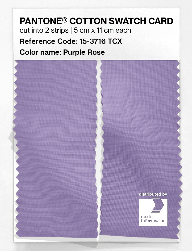 Artikelbild 2 des Artikels “PANTONE® COTTON SWATCH CARD 15-3716 TCX Purple Rose “