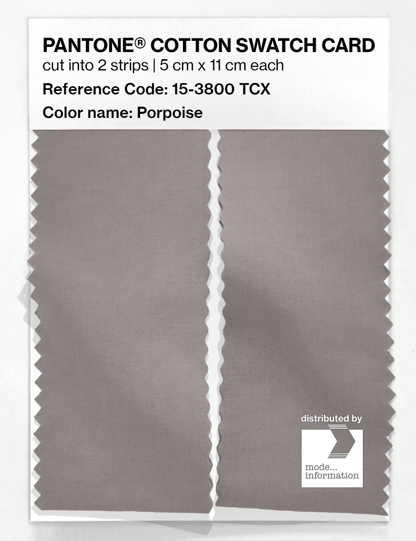 Product image 2 of the product “PANTONE® COTTON SWATCH CARD 15-3800 TCX Porpoise ”