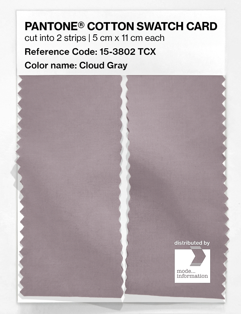 Artikelbild 2 des Artikels “PANTONE® COTTON SWATCH CARD 15-3802 TCX Cloud Gray “