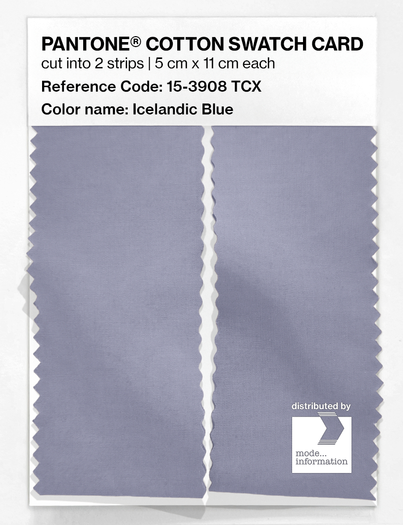 Product image 2 of the product “PANTONE® COTTON SWATCH CARD 15-3908 TCX Icelandic Blue ”