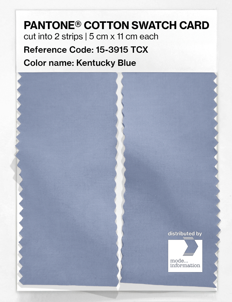 Artikelbild 2 des Artikels “PANTONE® COTTON SWATCH CARD 15-3915 TCX Kentucky Blue “
