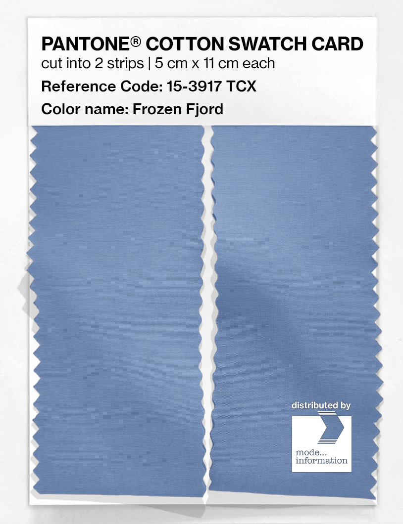 Product image 2 of the product “PANTONE® COTTON SWATCH CARD 15-3917 TCX Frozen Fjord ”