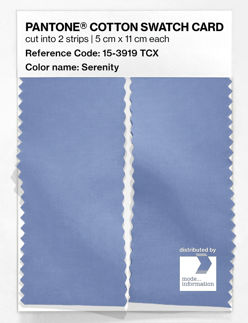 Artikelbild 2 des Artikels “PANTONE® COTTON SWATCH CARD 15-3919 TCX Serenity “