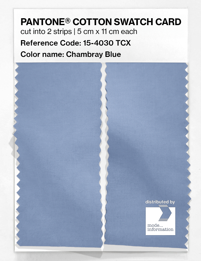 Artikelbild 2 des Artikels “PANTONE® COTTON SWATCH CARD 15-4030 TCX Chambray Blue “