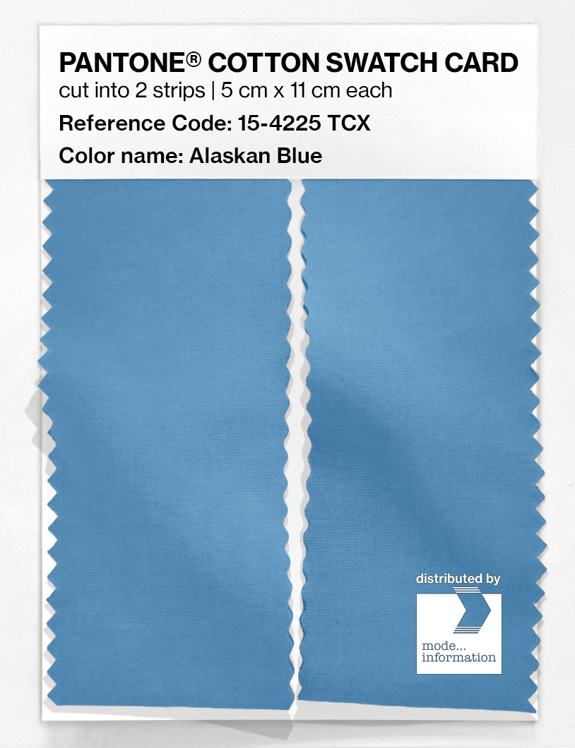 Artikelbild 2 des Artikels “PANTONE® COTTON SWATCH CARD 15-4225 TCX Alaskan Blue “