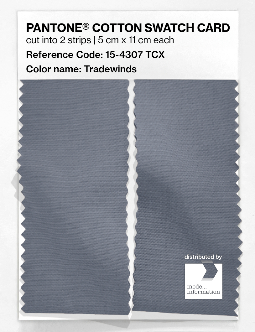 Artikelbild 2 des Artikels “PANTONE® COTTON SWATCH CARD 15-4307 TCX Tradewinds “