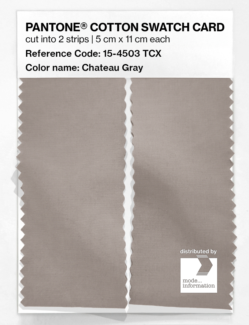 Artikelbild 2 des Artikels “PANTONE® COTTON SWATCH CARD 15-4503 TCX Chateau Gray “