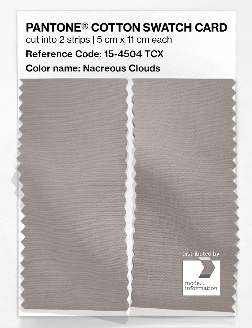 Artikelbild 2 des Artikels “PANTONE® COTTON SWATCH CARD 15-4504 TCX Nacreous Clouds “