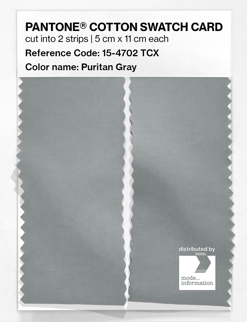 Artikelbild 2 des Artikels “PANTONE® COTTON SWATCH CARD 15-4702 TCX Puritan Gray “