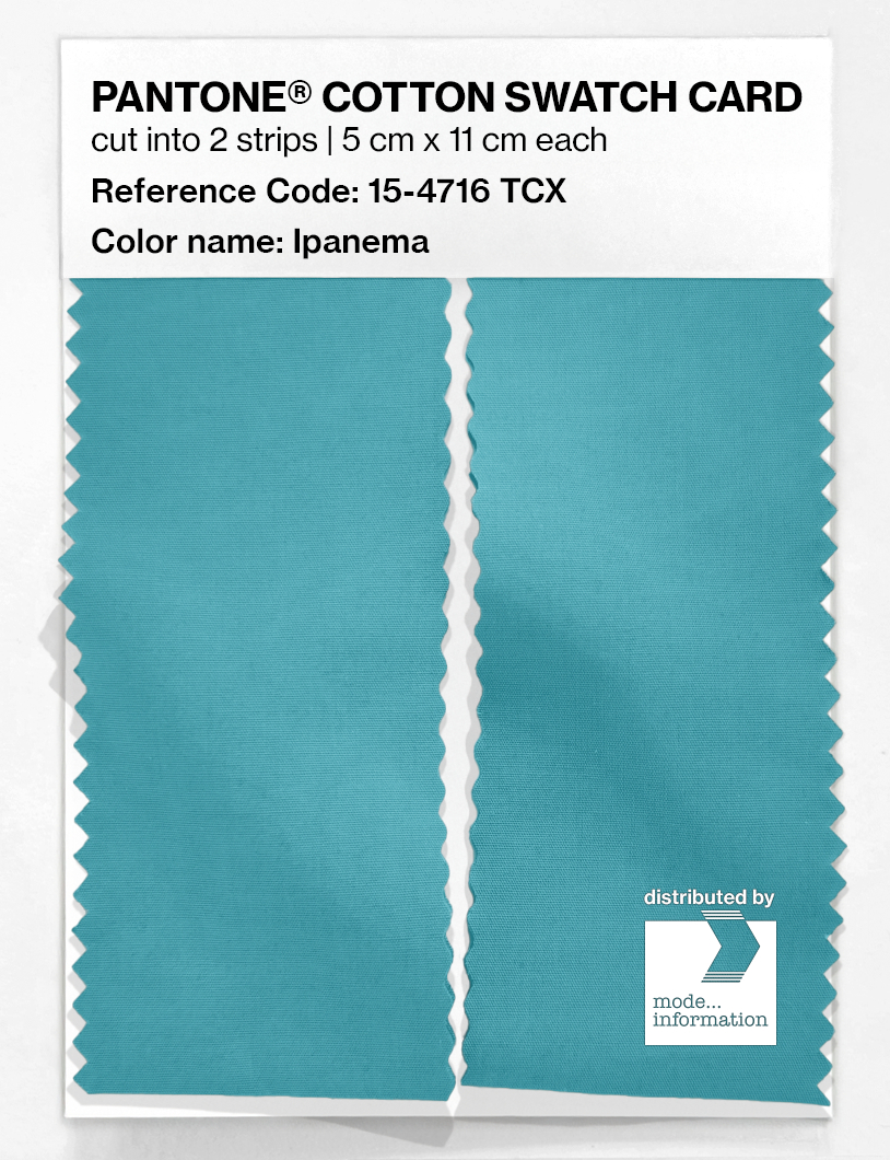 Artikelbild 2 des Artikels “PANTONE® COTTON SWATCH CARD 15-4716 TCX Ipanema “