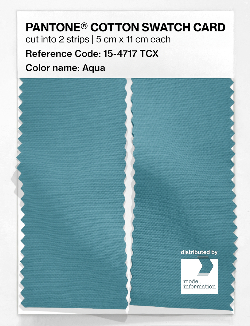 Artikelbild 2 des Artikels “PANTONE® COTTON SWATCH CARD 15-4717 TCX Aqua “