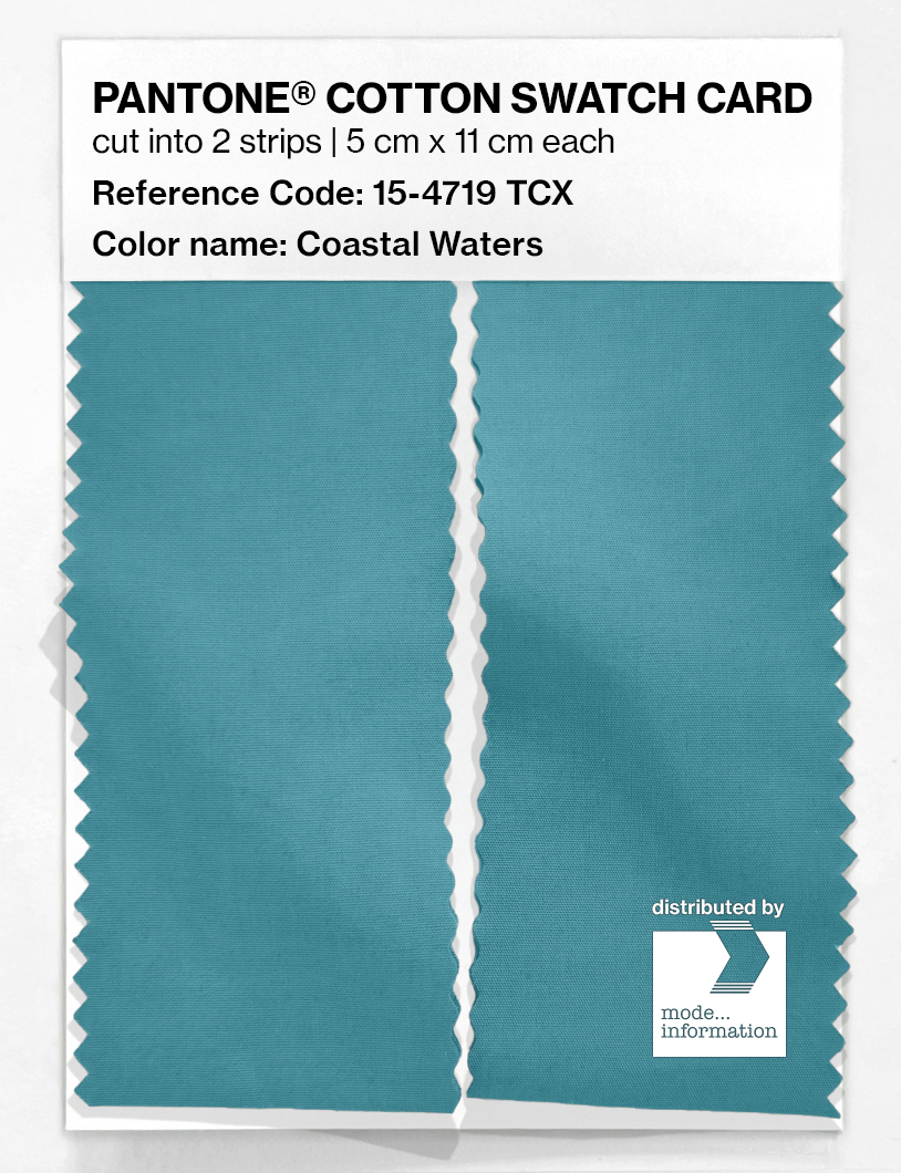 Artikelbild 2 des Artikels “PANTONE® COTTON SWATCH CARD 15-4719 TCX Coastal Waters “