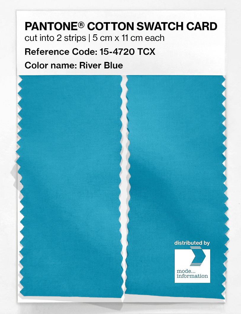 Artikelbild 2 des Artikels “PANTONE® COTTON SWATCH CARD 15-4720 TCX River Blue “