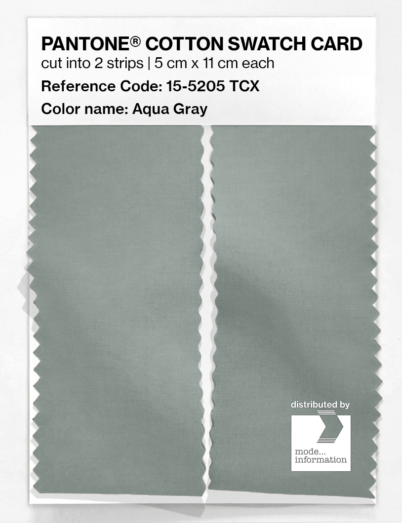 Artikelbild 2 des Artikels “PANTONE® COTTON SWATCH CARD 15-5205 TCX Aqua Gray “