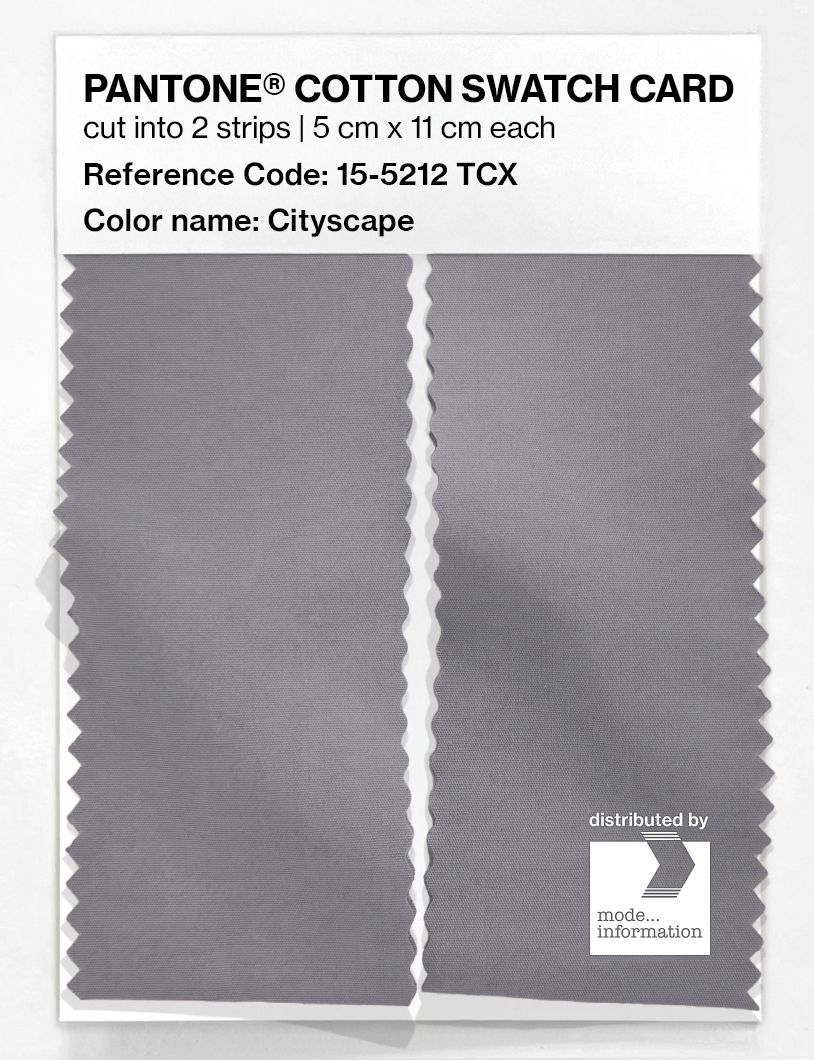 Product image 2 of the product “PANTONE® COTTON SWATCH CARD 15-5212 TCX Cityscape ”