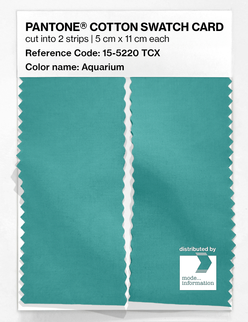 Artikelbild 2 des Artikels “PANTONE® COTTON SWATCH CARD 15-5220 TCX Aquarium “