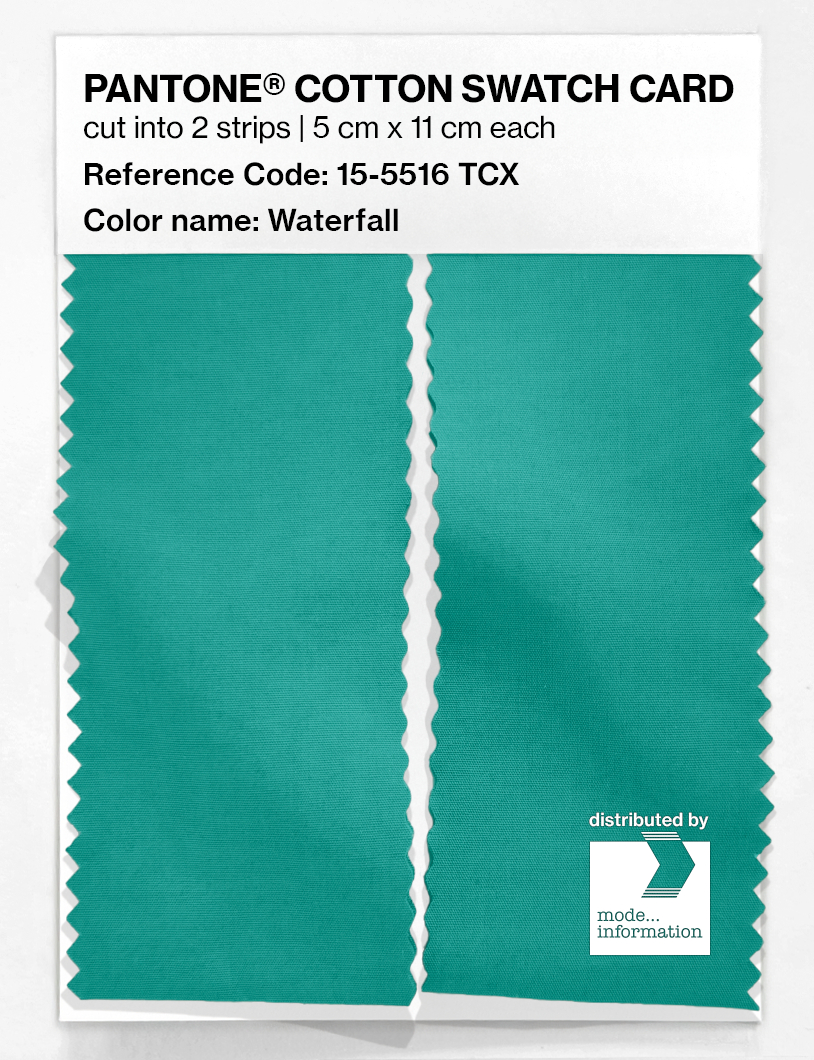 Artikelbild 2 des Artikels “PANTONE® COTTON SWATCH CARD 15-5516 TCX Waterfall “