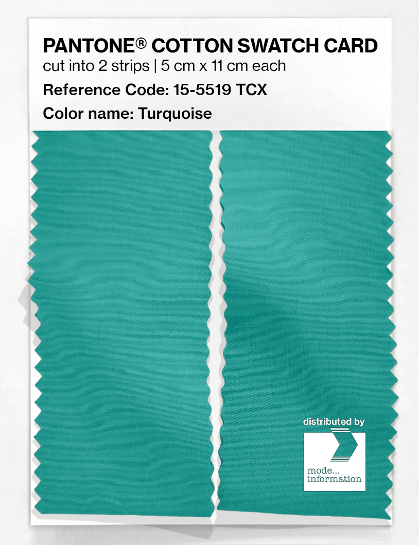 Artikelbild 2 des Artikels “PANTONE® COTTON SWATCH CARD 15-5519 TCX Turquoise “