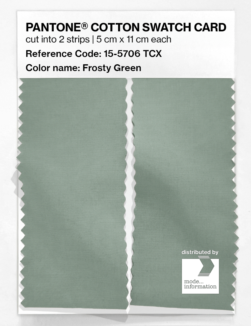 Artikelbild 2 des Artikels “PANTONE® COTTON SWATCH CARD 15-5706 TCX Frosty Green “