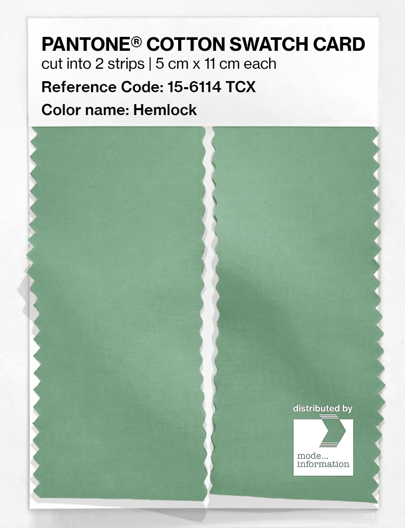 Artikelbild 2 des Artikels “PANTONE® COTTON SWATCH CARD 15-6114 TCX Hemlock “