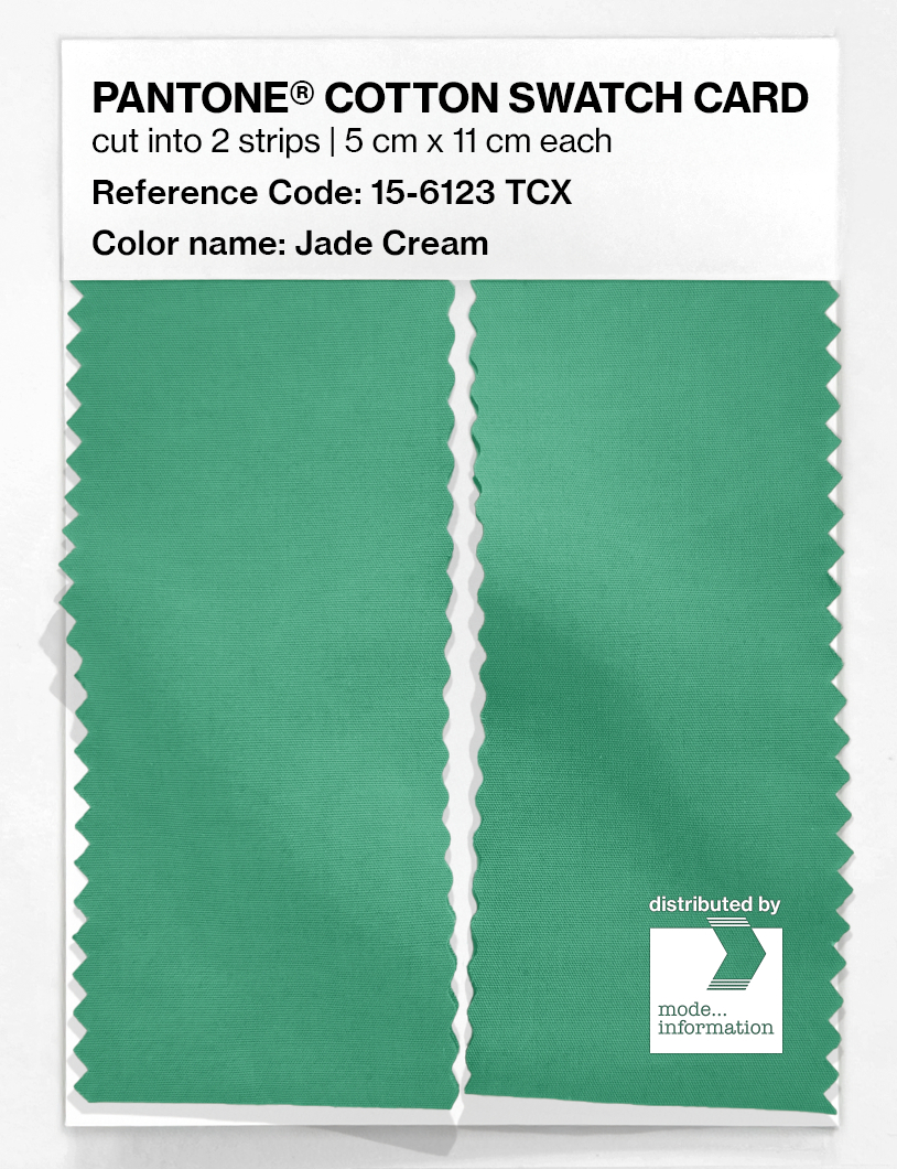Artikelbild 2 des Artikels “PANTONE® COTTON SWATCH CARD 15-6123 TCX Jade Cream “