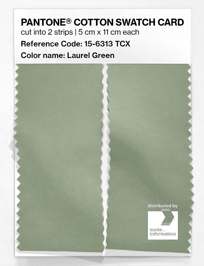 Artikelbild 2 des Artikels “PANTONE® COTTON SWATCH CARD 15-6313 TCX Laurel Green “