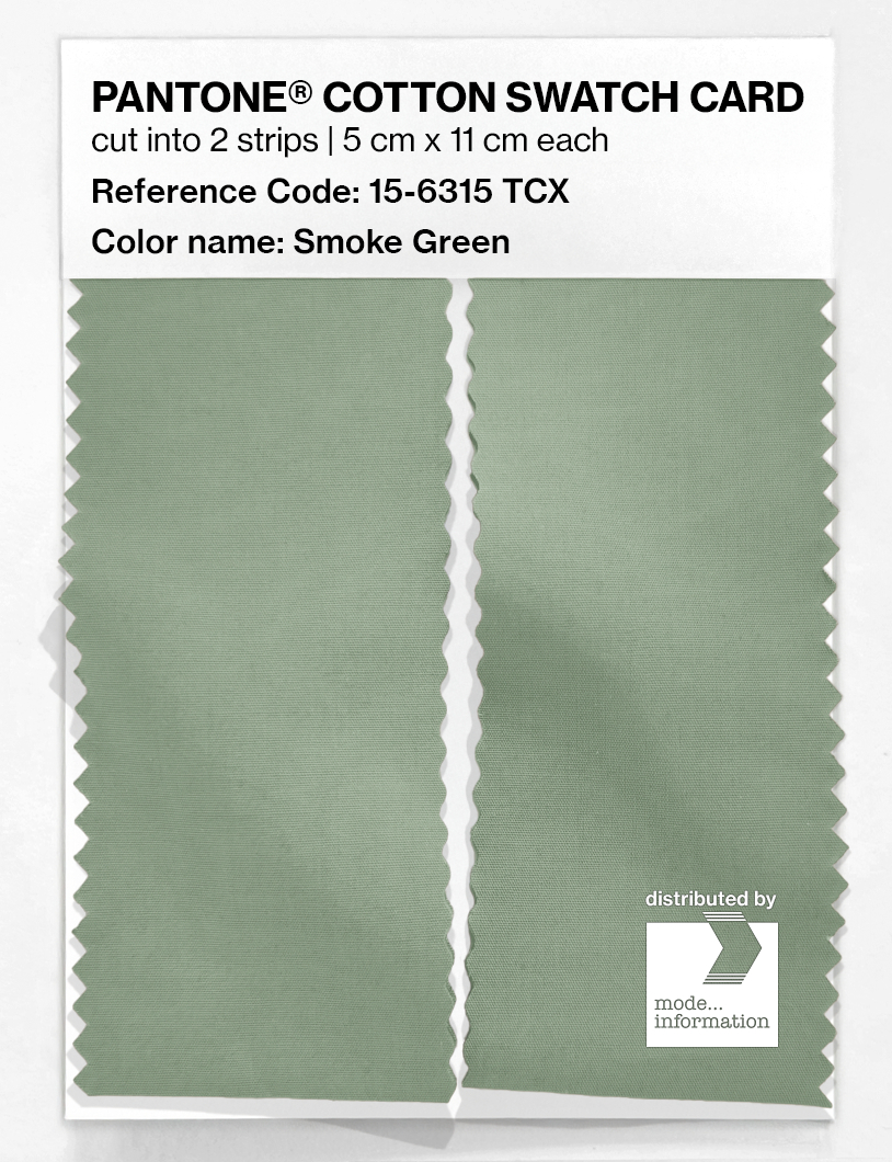 Artikelbild 2 des Artikels “PANTONE® COTTON SWATCH CARD 15-6315 TCX Smoke Green “