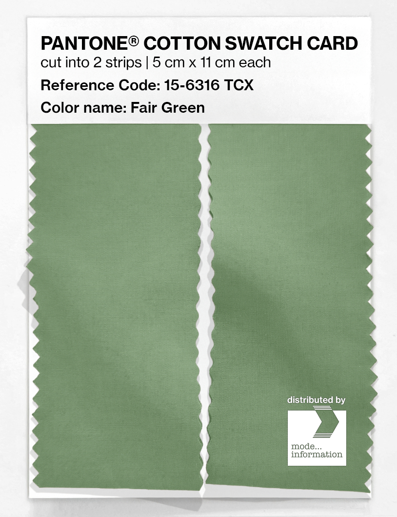 Artikelbild 2 des Artikels “PANTONE® COTTON SWATCH CARD 15-6316 TCX Fair Green “